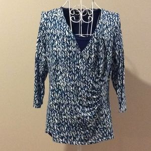 Talbots faux wrap top and tank